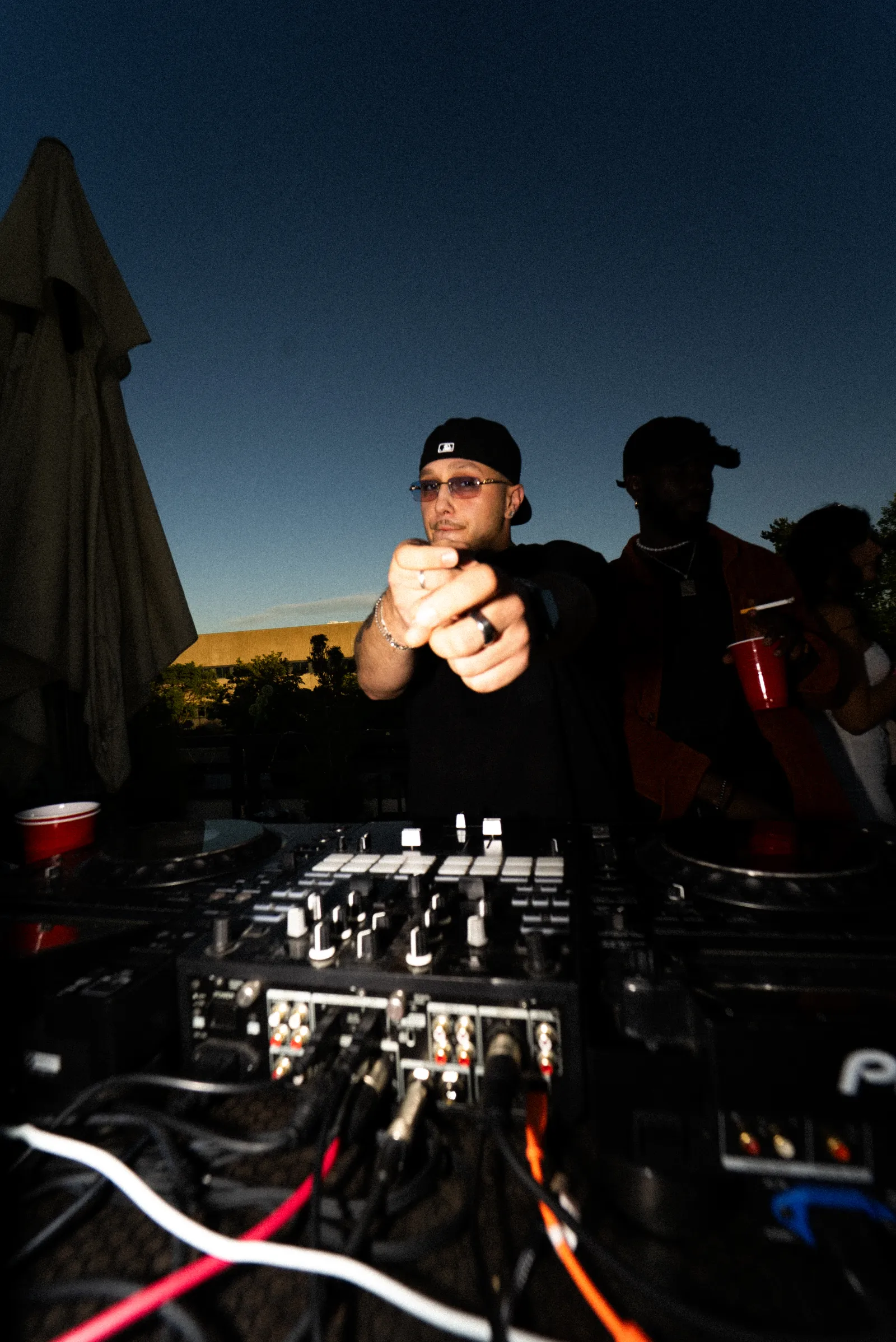 MEZMOE at the decks during a night set